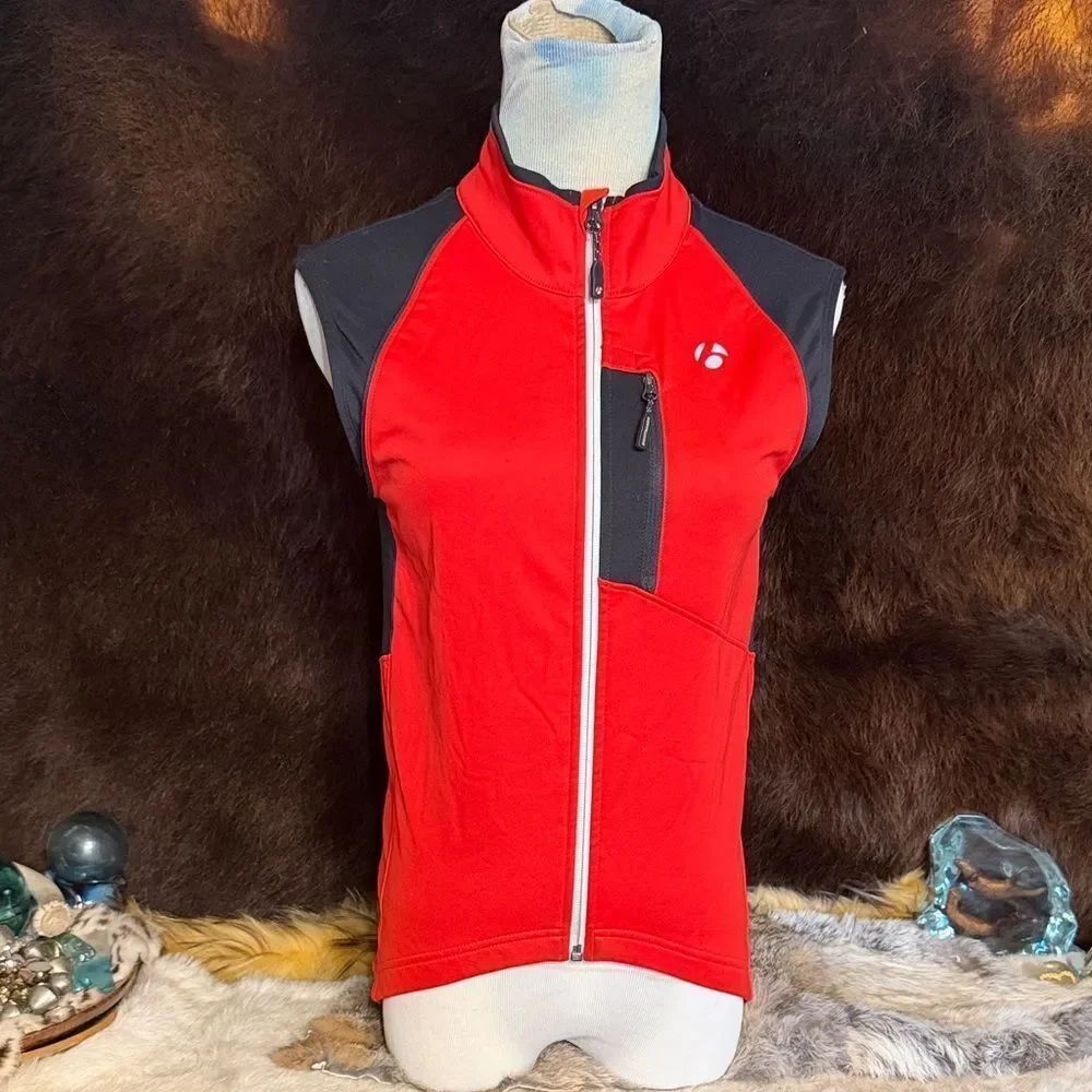 Red and Black Sleeveless Vest XS (6018)